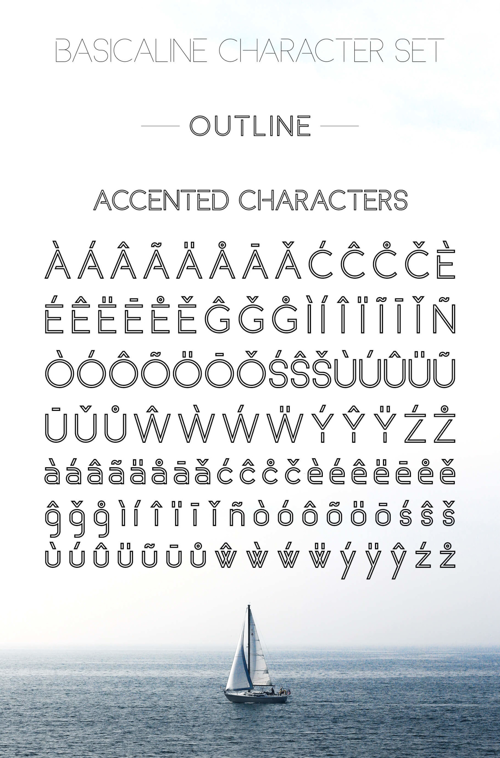Basicaline Font Family - Sans Serif Basicaline Font Family - Sans Serif