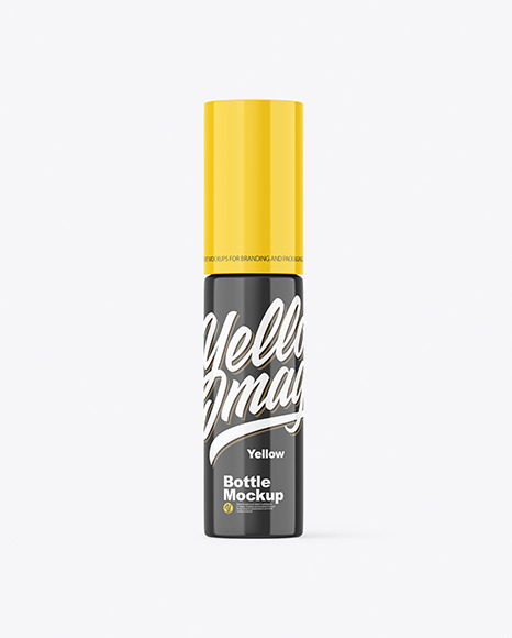 Glossy Cosmetic Bottle Mockup - Hair bottle mockup