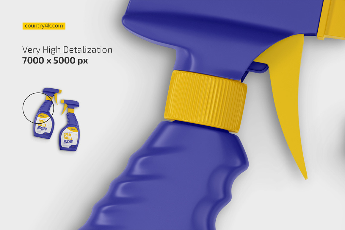 Spray Bottle Mockup Set Spray Bottle Mockup Set