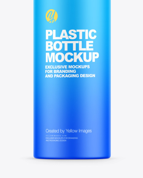 Matte Plastic Bottle w/ Pump Mockup