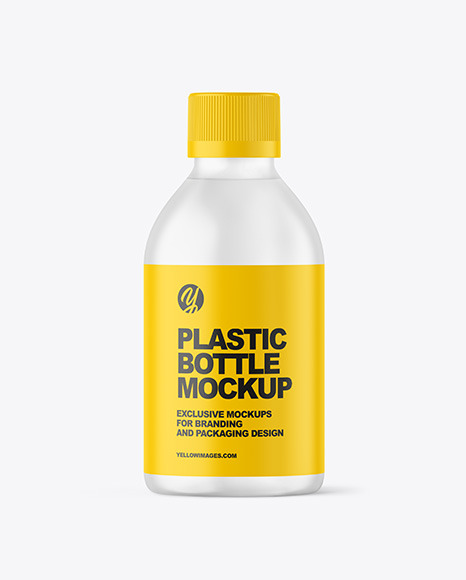 Frosted Plastic Bottle Mockup - Plastic bottle mockup