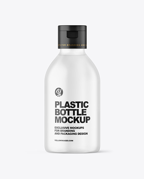 Frosted Plastic Bottle Mockup