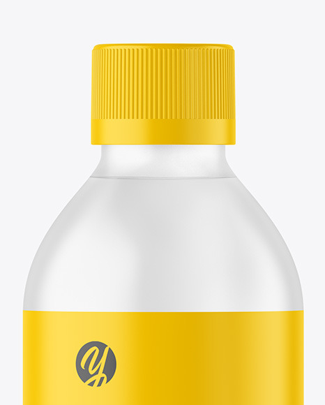 Frosted Plastic Bottle Mockup