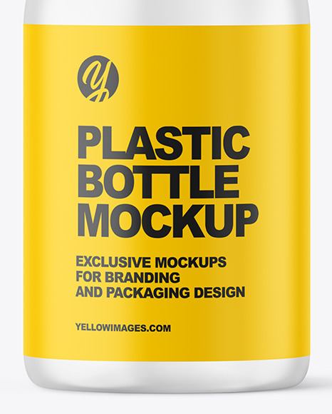 Frosted Plastic Bottle Mockup