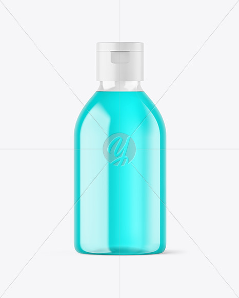 Color Liquid Plastic Bottle Mockup