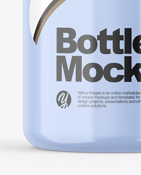 Glossy Bottle Mockup