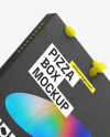 Kraft Paper Pizza Box Mockup