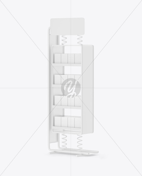 Display Stand w/ Boxes Mockup