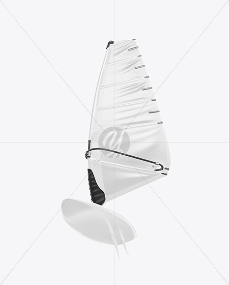 Sailboard Mockup - Half Side View