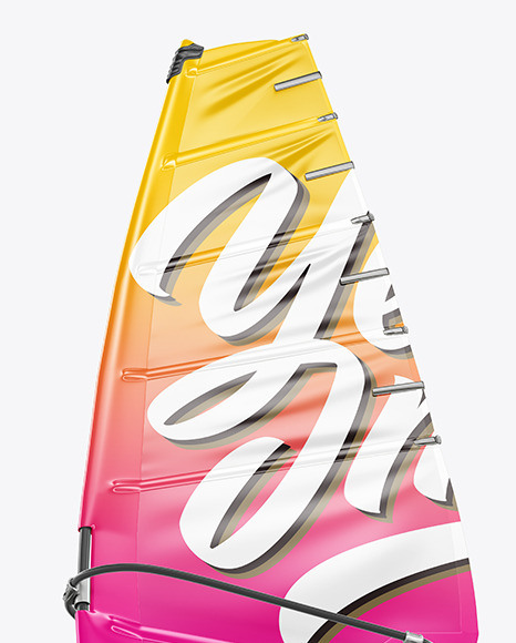 Sailboard Mockup - Half Side View