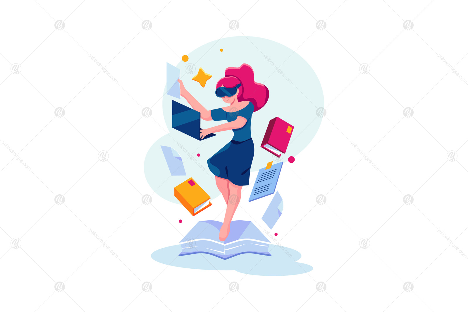 M377_Online Education Illustration Pack M377_Online Education Illustration Pack