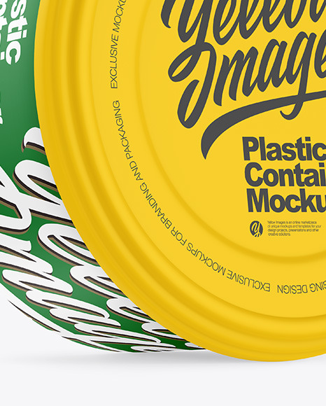 Matte Plastic Container Mockup