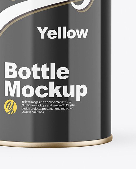 Glossy Bottle Mockup