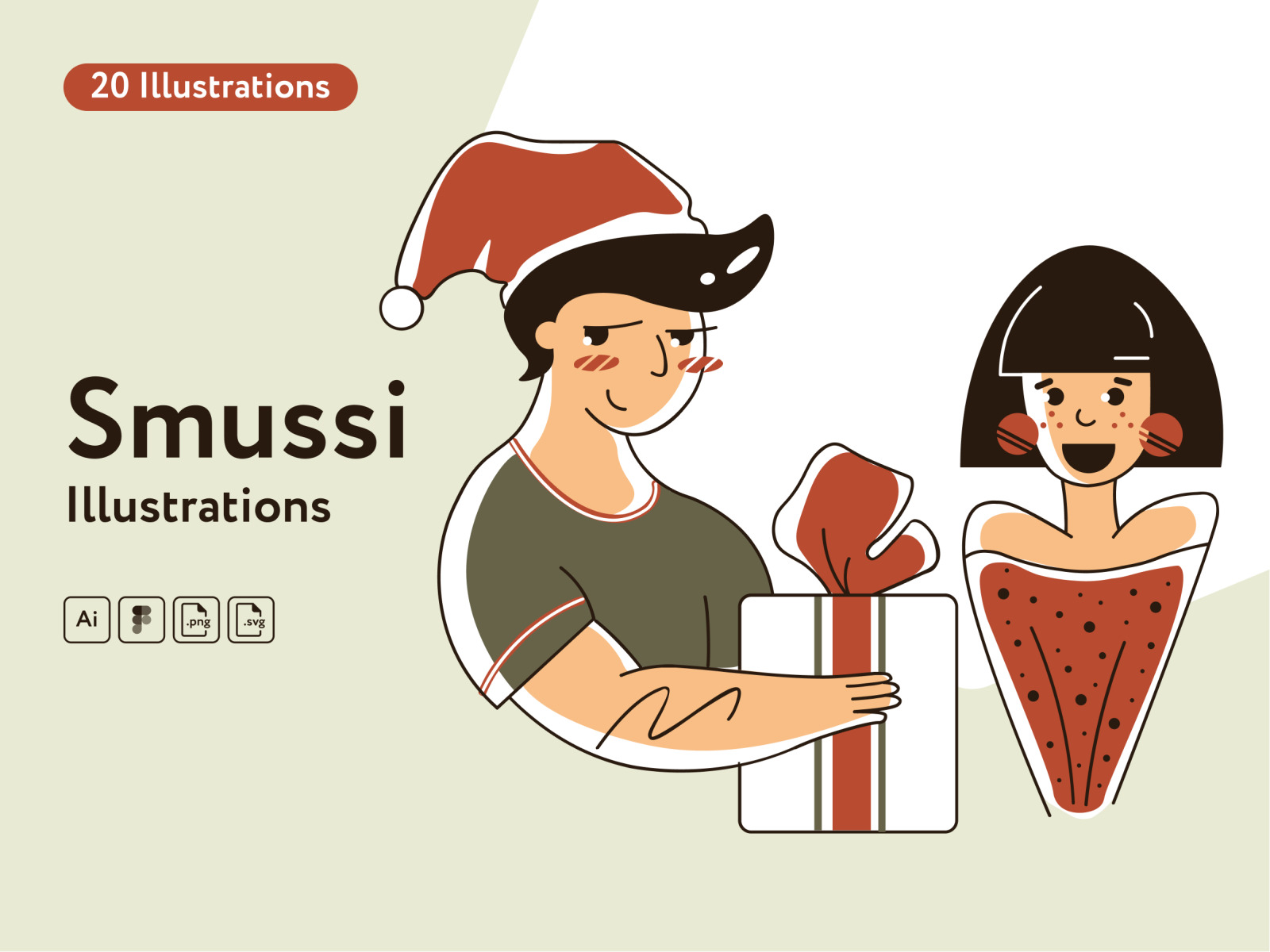 Smussi Christmas Illustrations