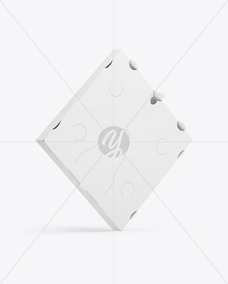 Paper Pizza Box Mockup