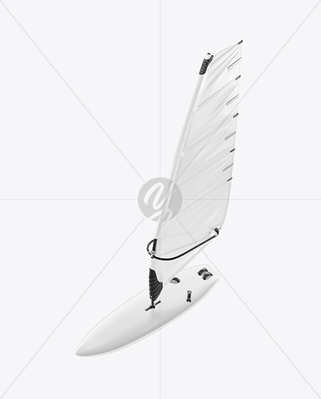 Sailboard Mockup - Half Side View Sailboard Mockup - Half Side View