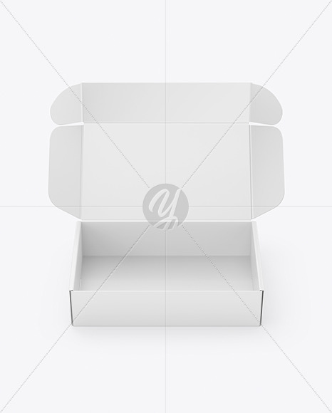 Opened Paper Box Mockup