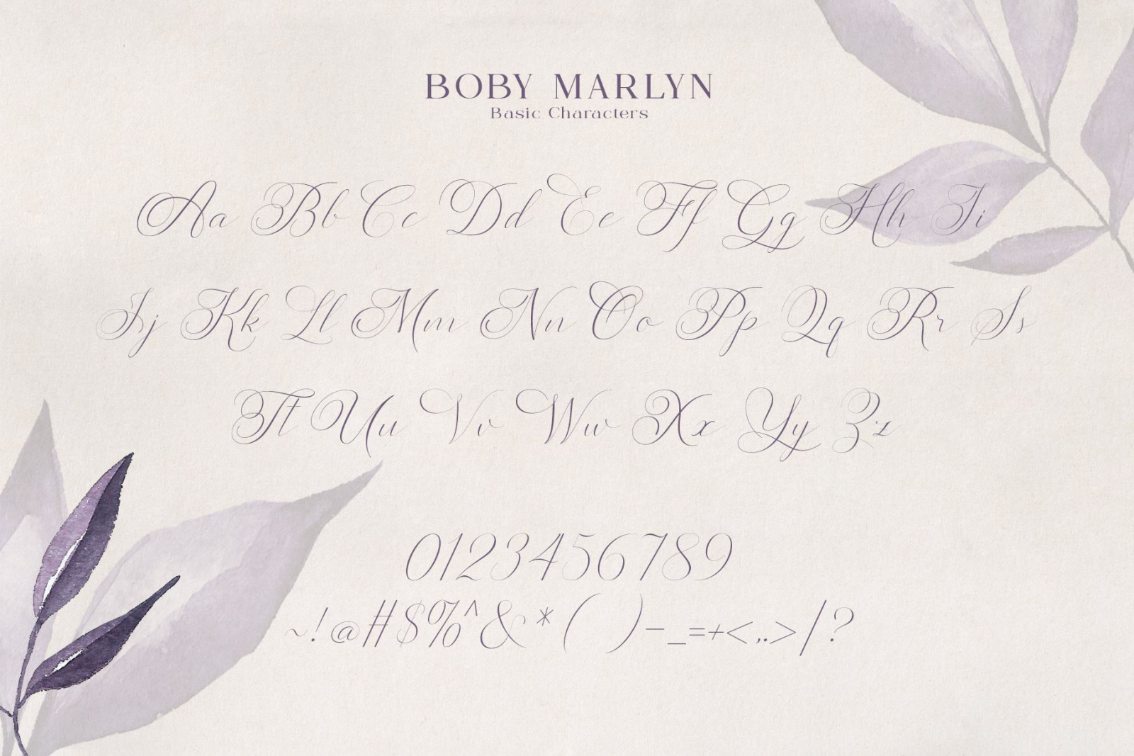 Boby Marlyn Script Font Boby Marlyn Script Font