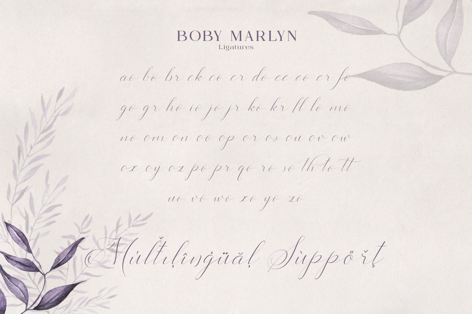 Boby Marlyn Script Font Boby Marlyn Script Font