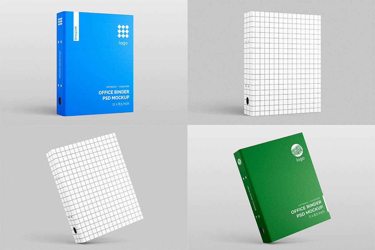 Binder Folder PSD Mockup - US Size Letter 8.5x11 Inches Binder Folder PSD Mockup - US Size Letter 8.5x11 Inches