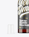 Amber Spray Bottle Mockup