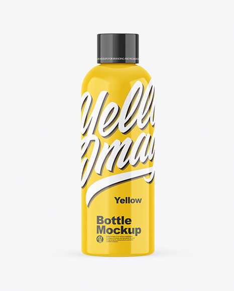 Glossy Bottle Mockup