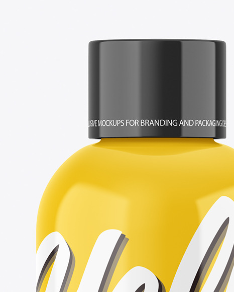 Glossy Bottle Mockup