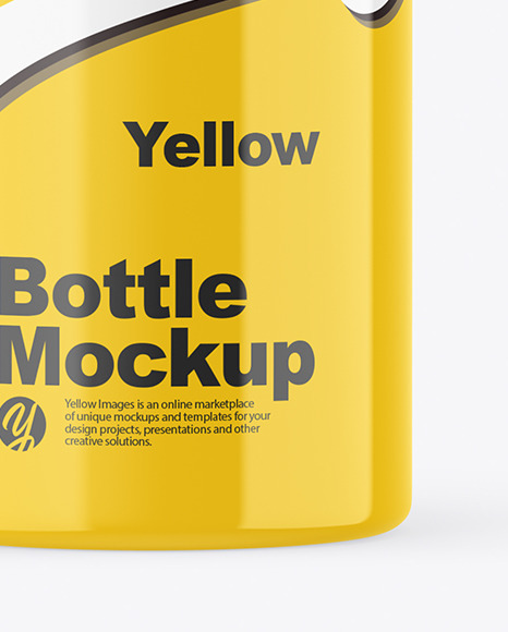 Glossy Bottle Mockup