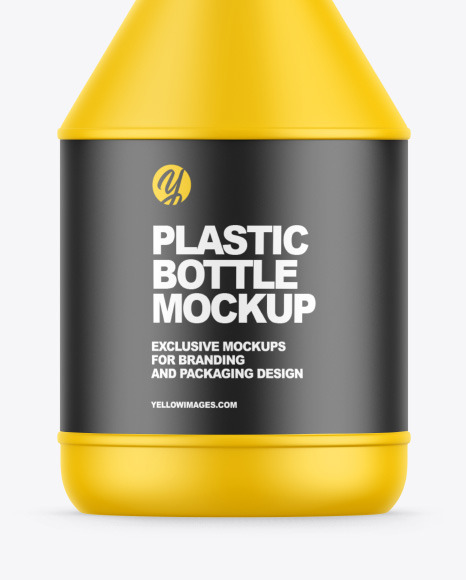 Matte Plastic Bottle Mockup