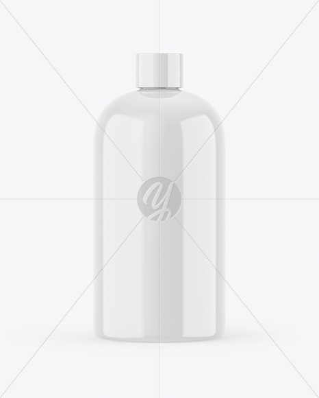 Glossy Bottle Mockup