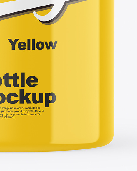 Glossy Bottle Mockup