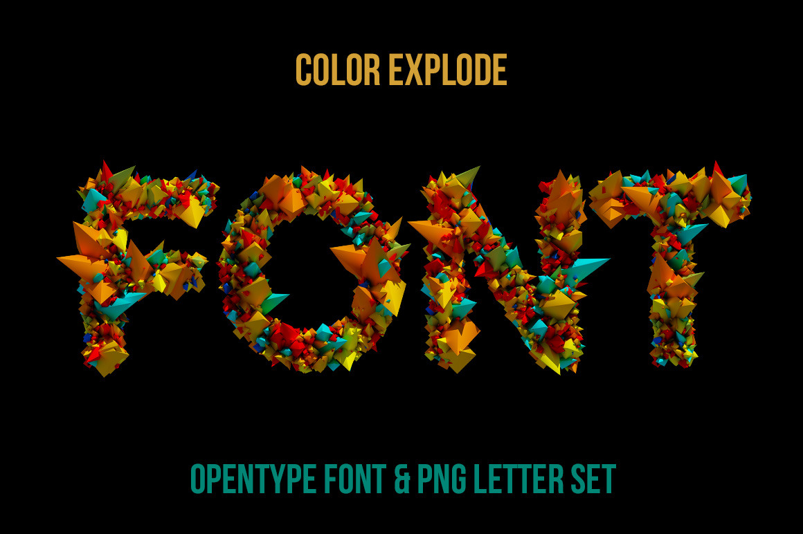 Color Explode Font