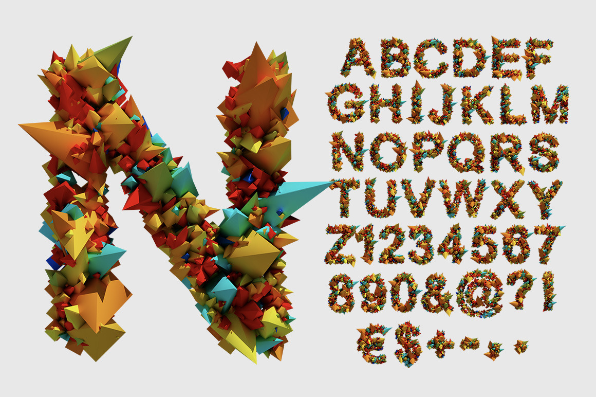 Color Explode Font