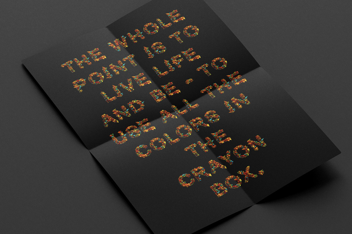 Color Explode Font Color Explode Font