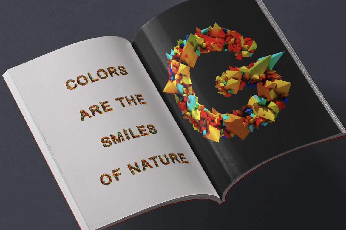Color Explode Font Color Explode Font