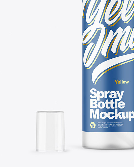 Frosted Spray Bottle Mockup