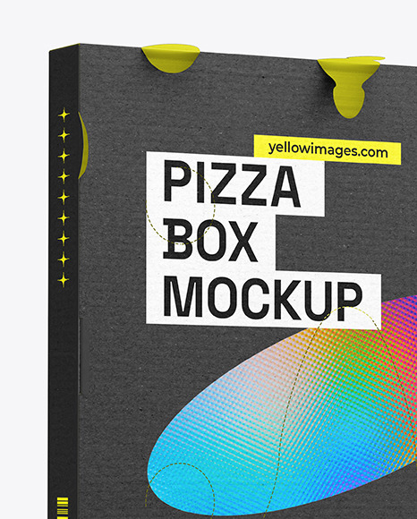 Kraft Paper Pizza Box Mockup