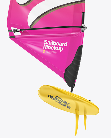 Sailboard Mockup - Front View