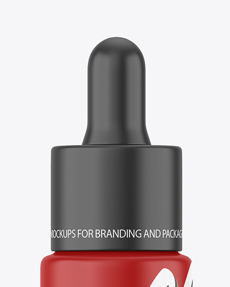 Matte Dropper Bottle Mockup