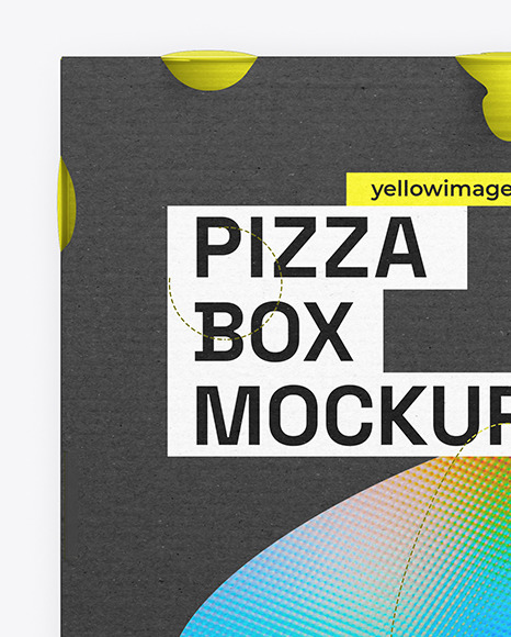 Kraft Paper Pizza Box Mockup