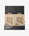 Kraft Display Box with Kraft Boxes Mockup