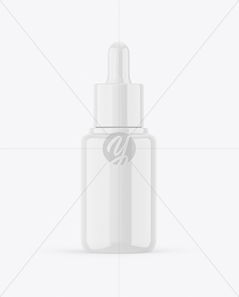 Glossy Dropper Bottle Mockup
