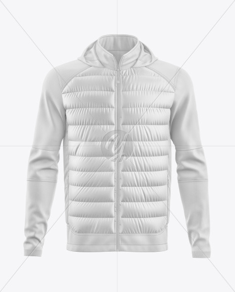 Training Down Jacket w/Hood Mockup