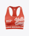 Women&#039;s Sports Bra Mockup - Front View