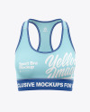 Women&#039;s Sports Bra Mockup - Front View