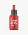 Matte Dropper Bottle Mockup