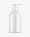 Matte Plastic Bottle w/ Pump Mockup