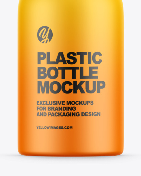 Matte Plastic Bottle w/ Pump Mockup