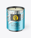 Metallized Candle Mockup