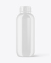 1L Glossy Plastic Bottle Mockup